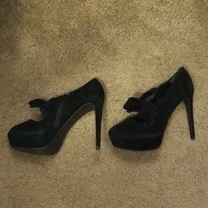 Gianni Bini Black Bow Heels